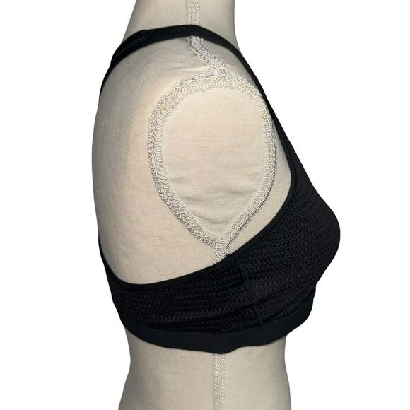 Victoria Secret Solid Black Wireless Slip on V Neck Racerback Bra size L - Picture 4 of 9